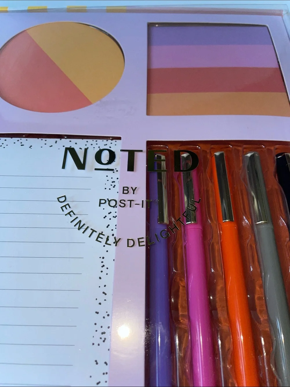 NIB Home Office Multi-Color Stationery Set - Pink, Orange, Purple, Yellow